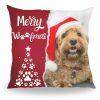 Merry Woofmas - kussen - gepersonaliseerd